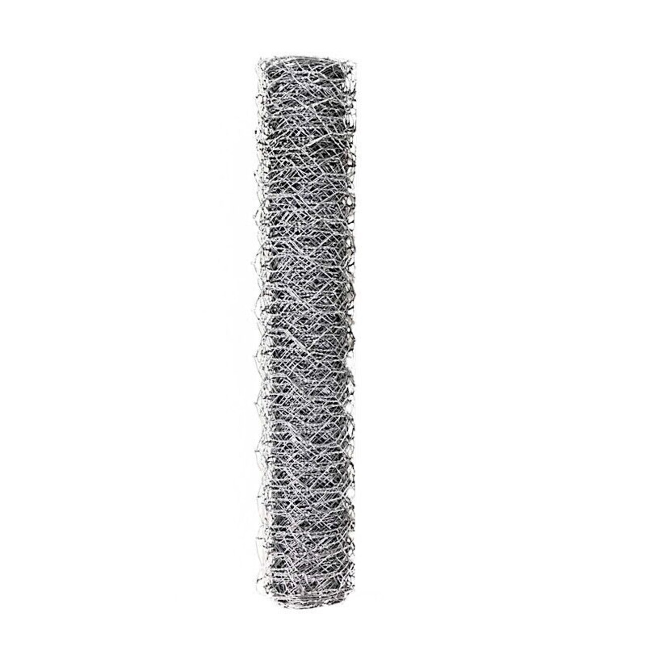 16 feet x 12 in Silver Hexagonal Galvanized Metal CRAFT WIRE Mesh